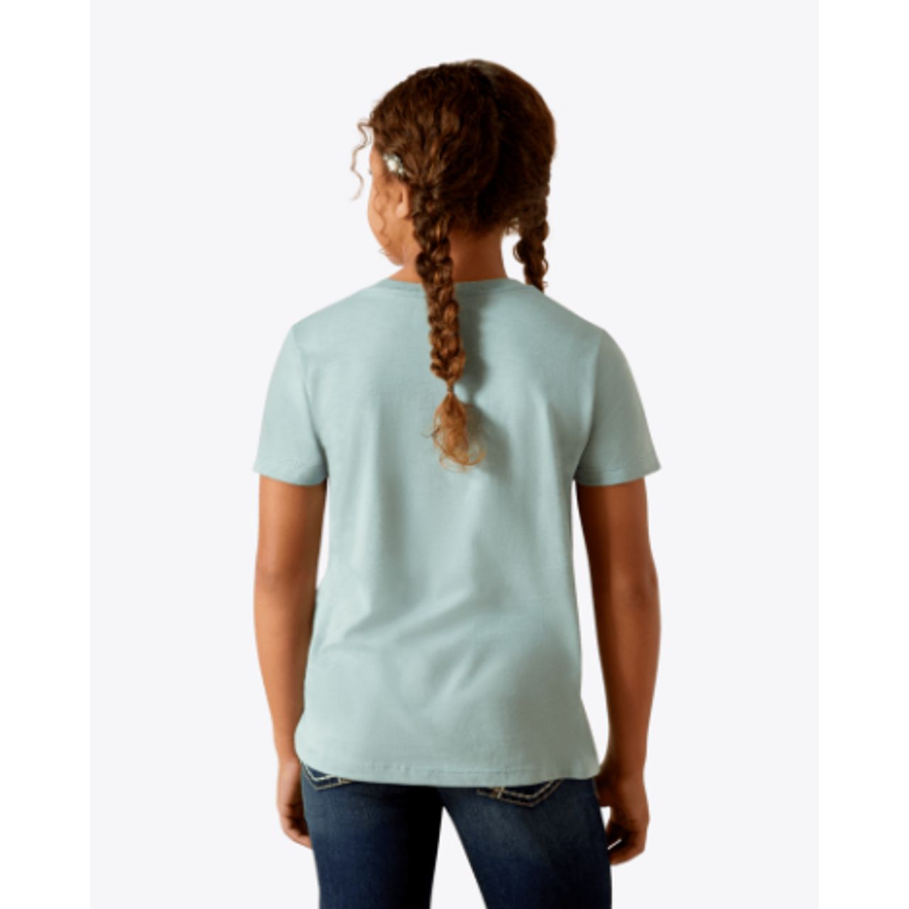 Ariat Girl's Wild Spirits Graphic Tee Shirt- River Green