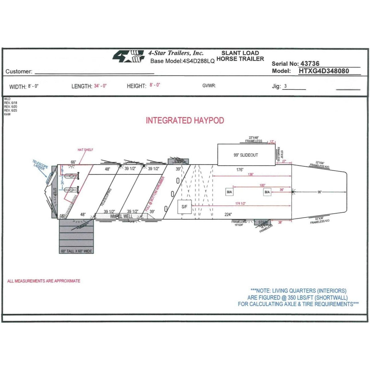 2027 4-Star 34' 4-Horse LQ by Trail Boss