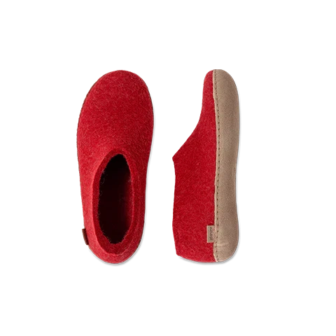 Glerups Leather Sole Shoes - Red