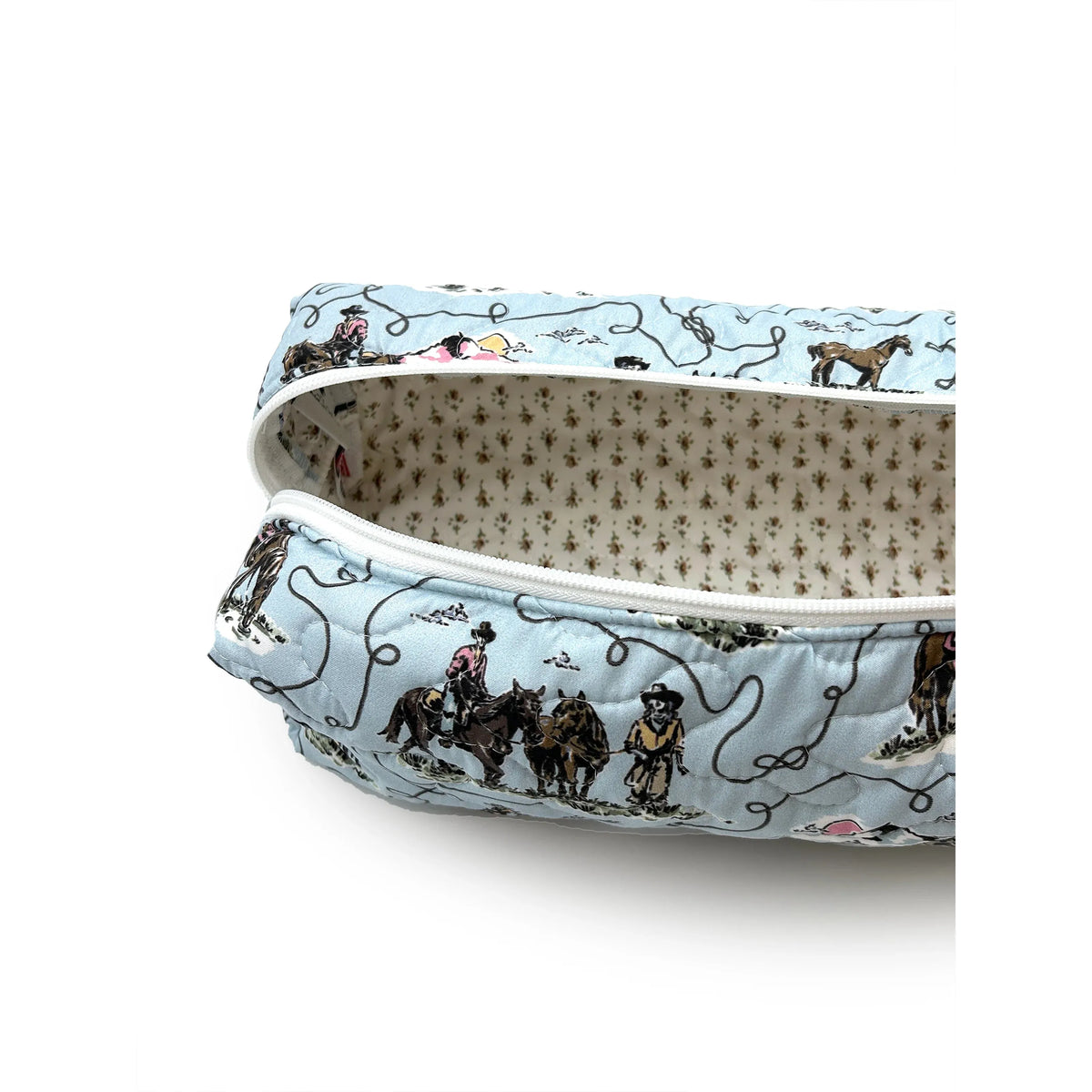 Ida Mae Home Sierra Cowgirl Hot Tools Bag- Blue