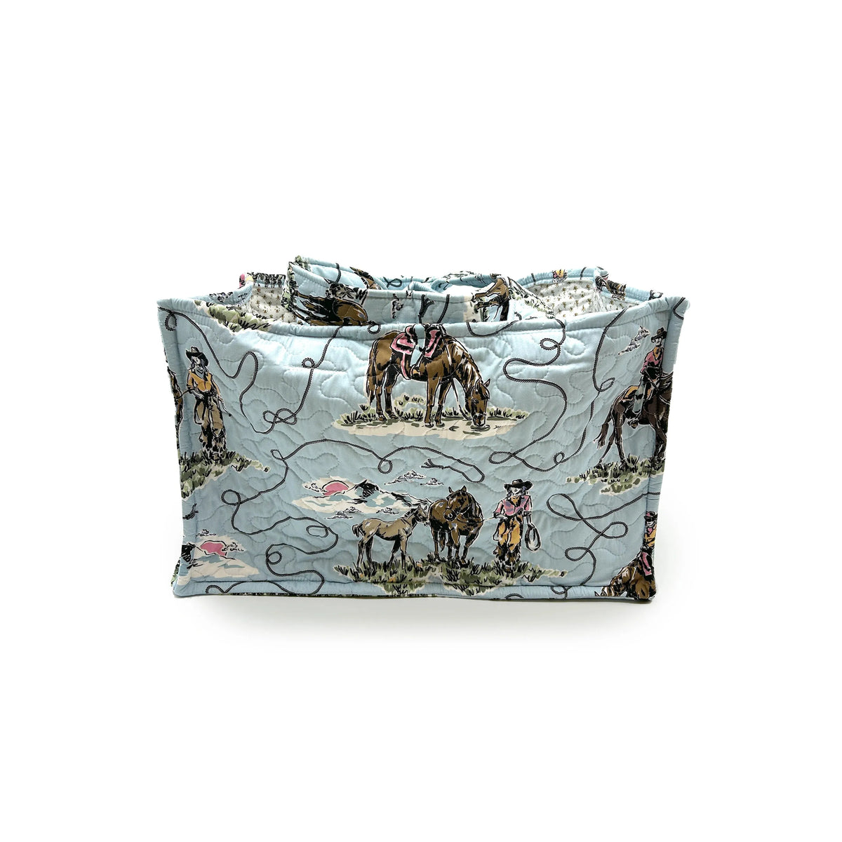 Ida Mae Home Sierra Cowgirl Tote Bag- Blue