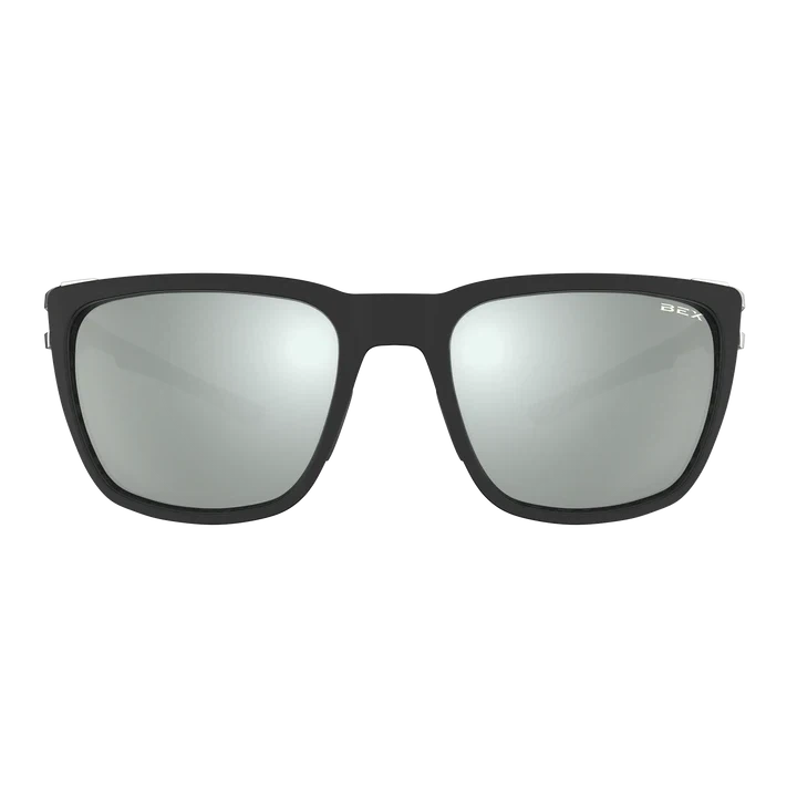 BEX Adams Sunglasses - Black/Grey (Silver Flash)
