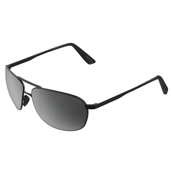 BEX Nova Sunglasses - Matte Black/Grey (Silver Flash)