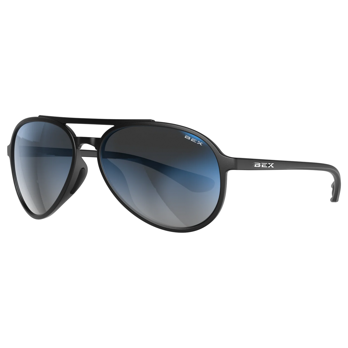 BEX Wesley Lite Sunglasses - Black/Gray/Blue Silver
