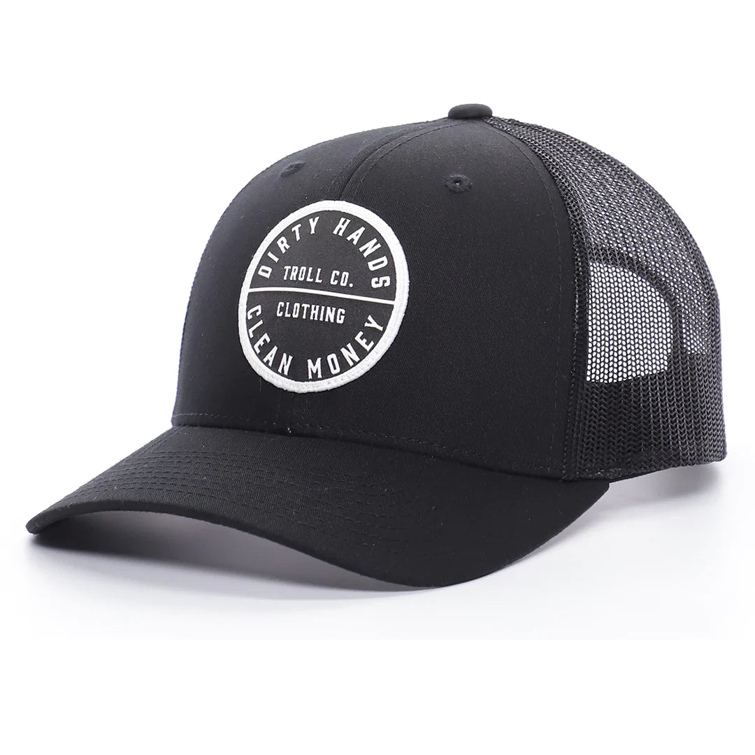 Troll Co 360 DHCM Curved Brim Hat - Black