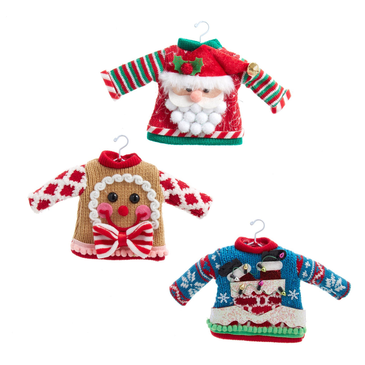 6" Santa / Gingerbread / Chimney Ugly Sweaters