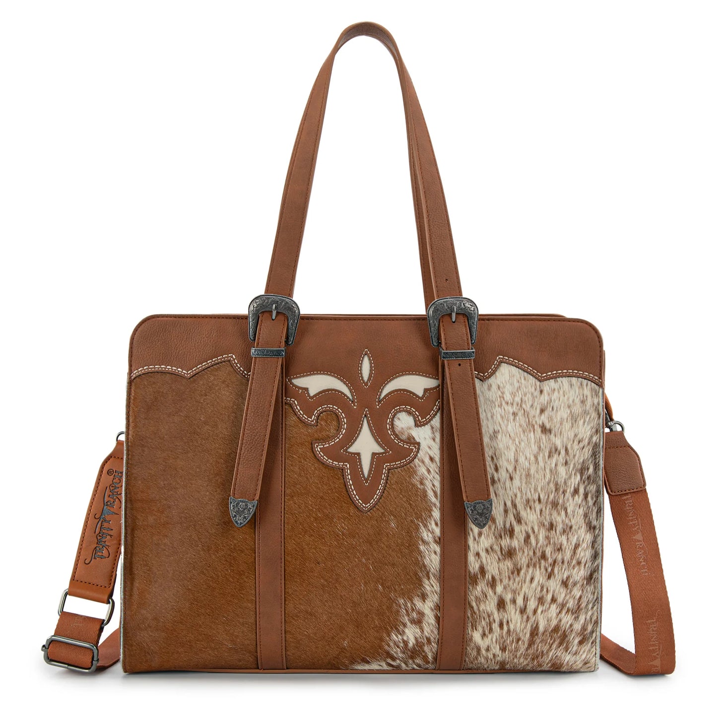 Trinity Ranch Hair On Cowhide Carry All Large Tote/Crossbody- Multiple Colours