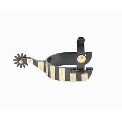 Aime Imports Cody Roper Spur w/GS Bars 1" Band 2 3/8" Shank - Black