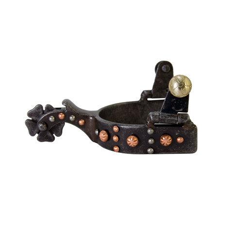 Aime Imports Youth Copper Dots Spur 3/4" Band 1 1/2" Shank 1 1/8