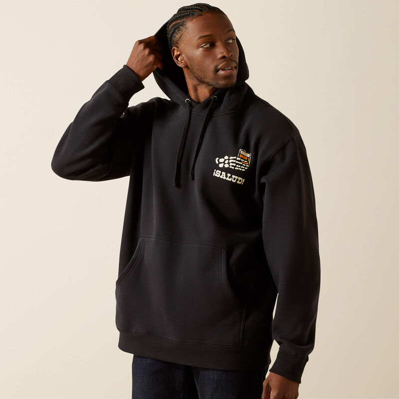 Ariat Men's Long Sleeve Sendero When Life Gives You Agaves Hoodie - Black