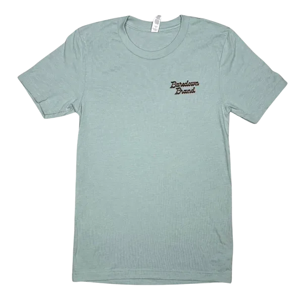 Baredown Brand Buck Off Tee Shirt - Dusty Blue