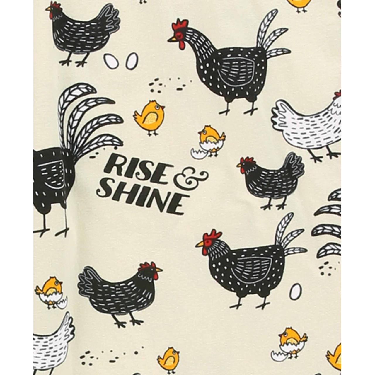 Lazy One Women's Rise & Shine Pajama Pant- Cream