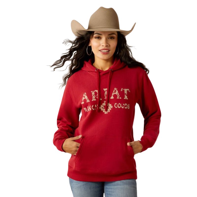 Ariat Women's Ranch Goods Hoodie - Red