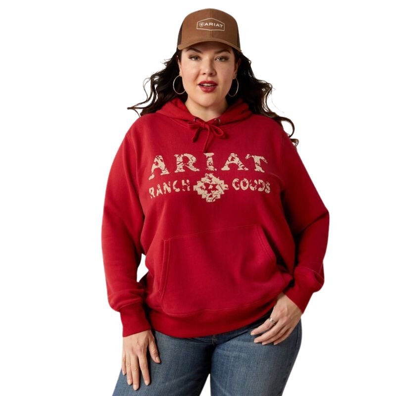 Ariat Women's Ranch Goods Hoodie - Red