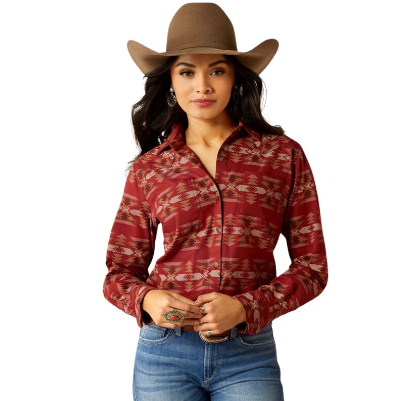 Ariat Women's Billie Jean Long Sleeve Shirt- Sadie Southwest Print