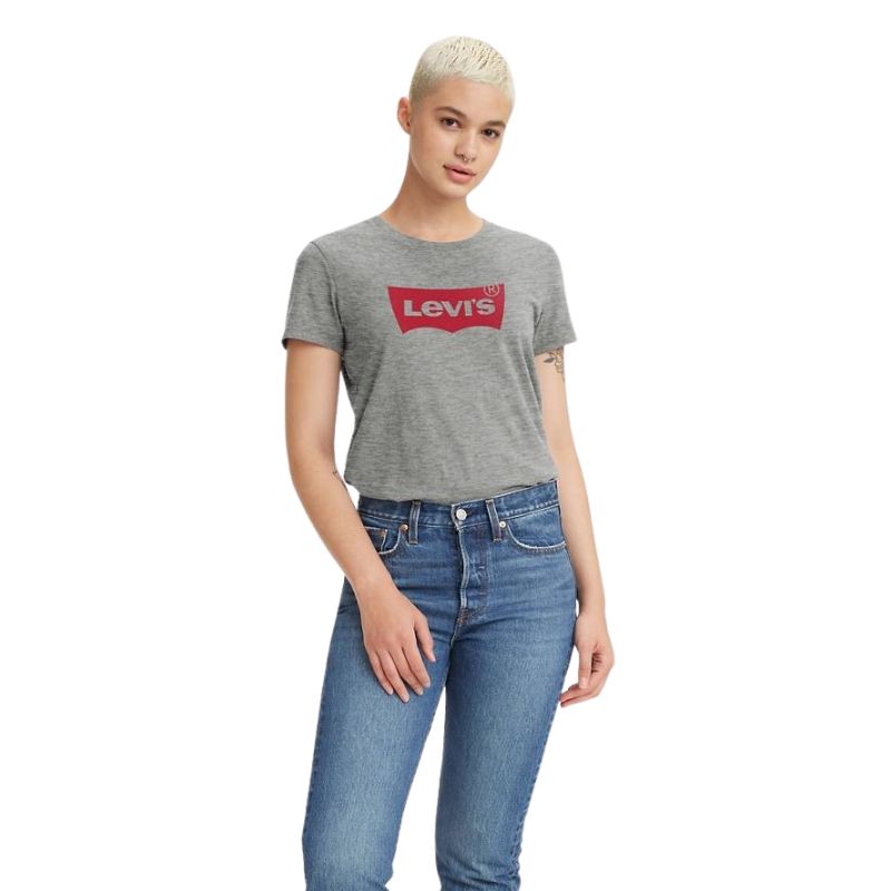 Levi Women's Core Batwing Perfect Crewneck T-Shirt - Heather Grey