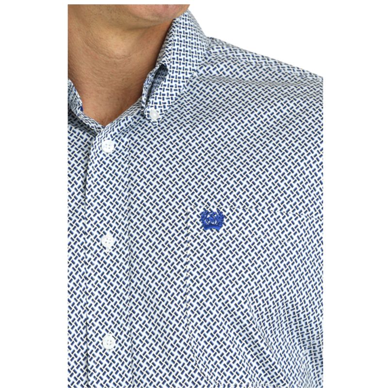 Cinch Men's Long Sleeve Shirt - White