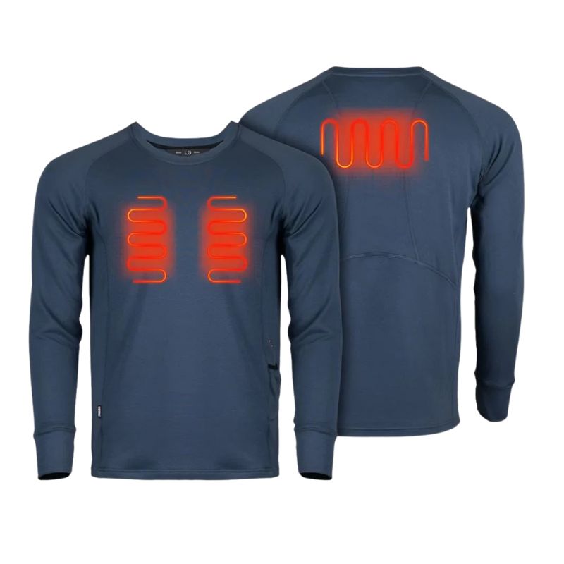 Fieldsheer Men's Baselite Heated Baselayer Shirt - Arctic Blue