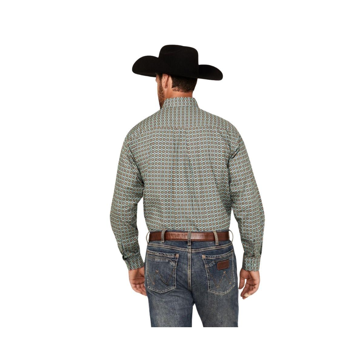 Cinch Men's Long Sleeve Plaid Button Down Western Shirt - Green