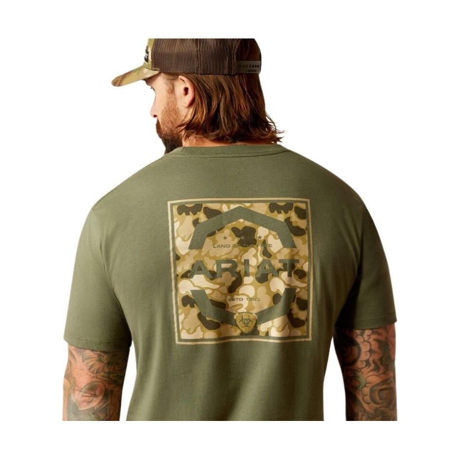Ariat Men's Duck T-Shirt - Surplus Green