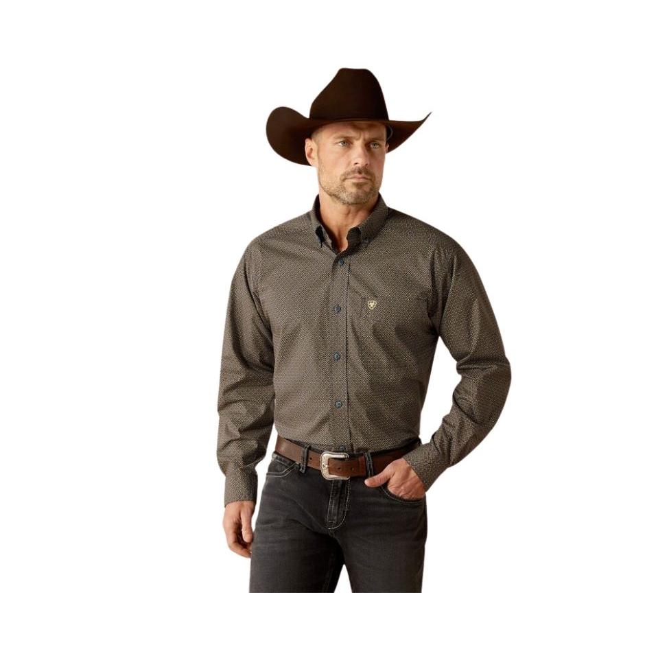 Boy's Ariat Shilo Long Sleeve-Blue