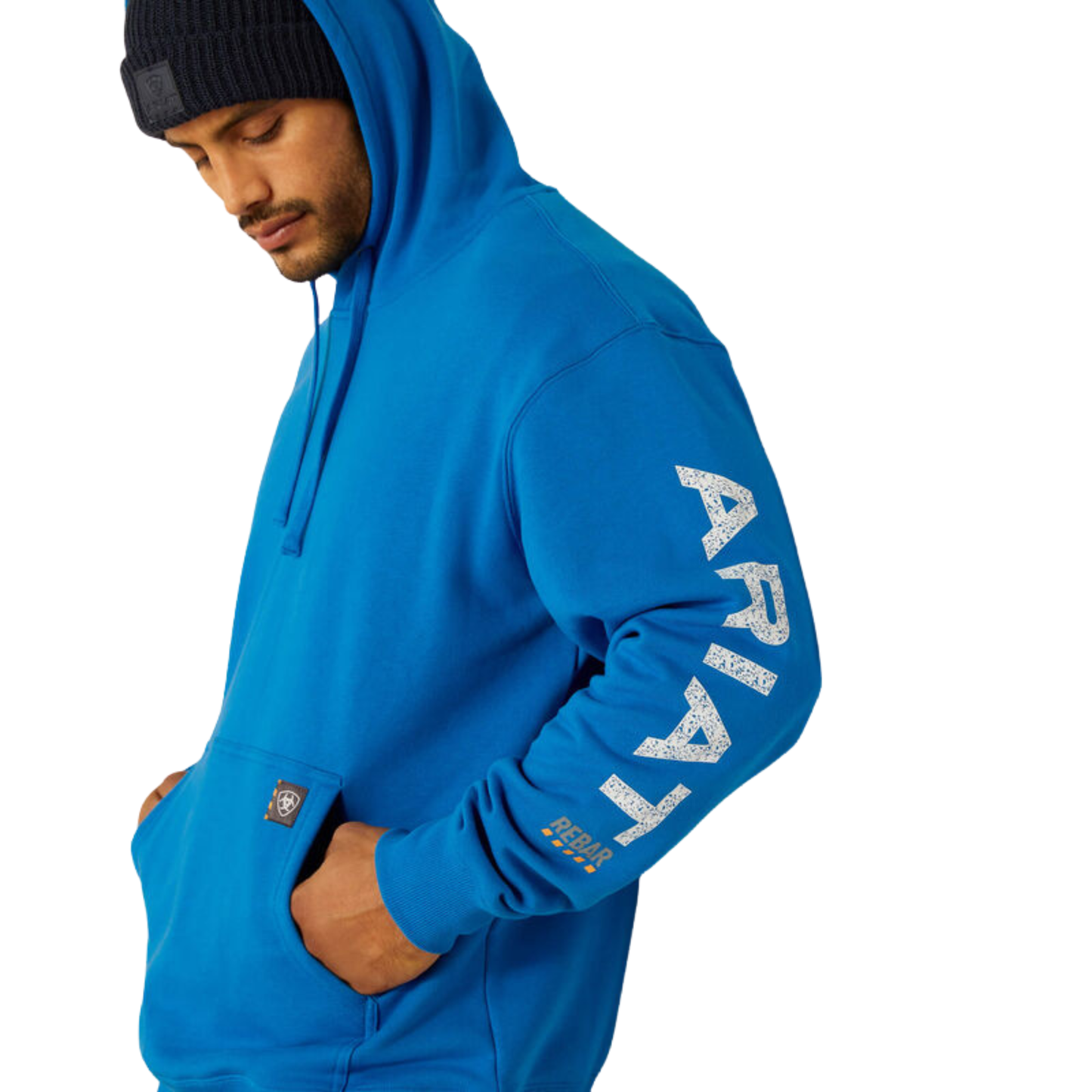 Ariat Men's Rebar Roughneck Pullover Hoodie - Imperial Blue