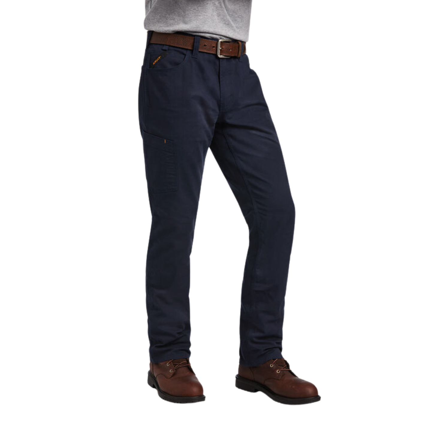 **Ariat Men's Rebar M4 DuraStretch Made Tough Stackable Straight Leg Pants - Navy