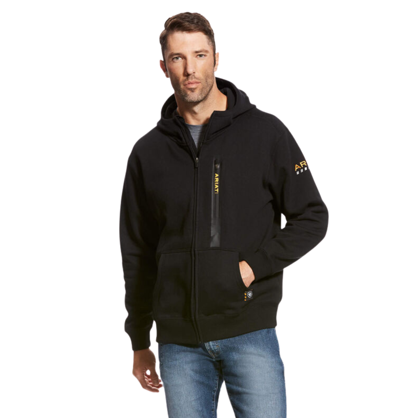 Ariat Men's Rebar Workman Full Zip Hood Black