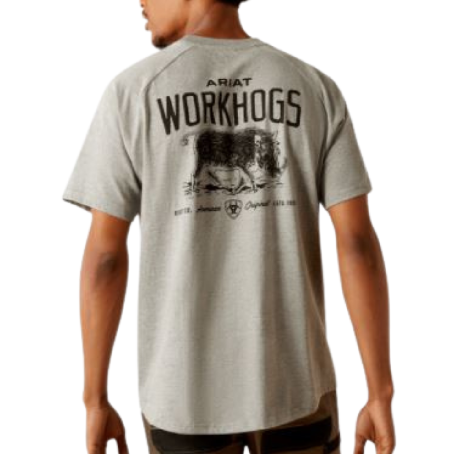 Ariat Men's Rebar Cotton Strong Workhogs Short Sleeve Tee Shirt- Multiple Colors