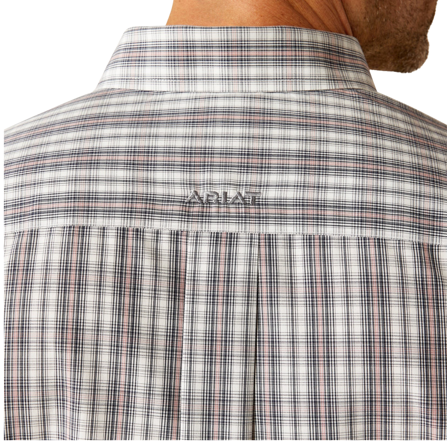 Ariat Men's Short Sleeve Wrinkle Free Onyx Classic Fit Shirt- Black