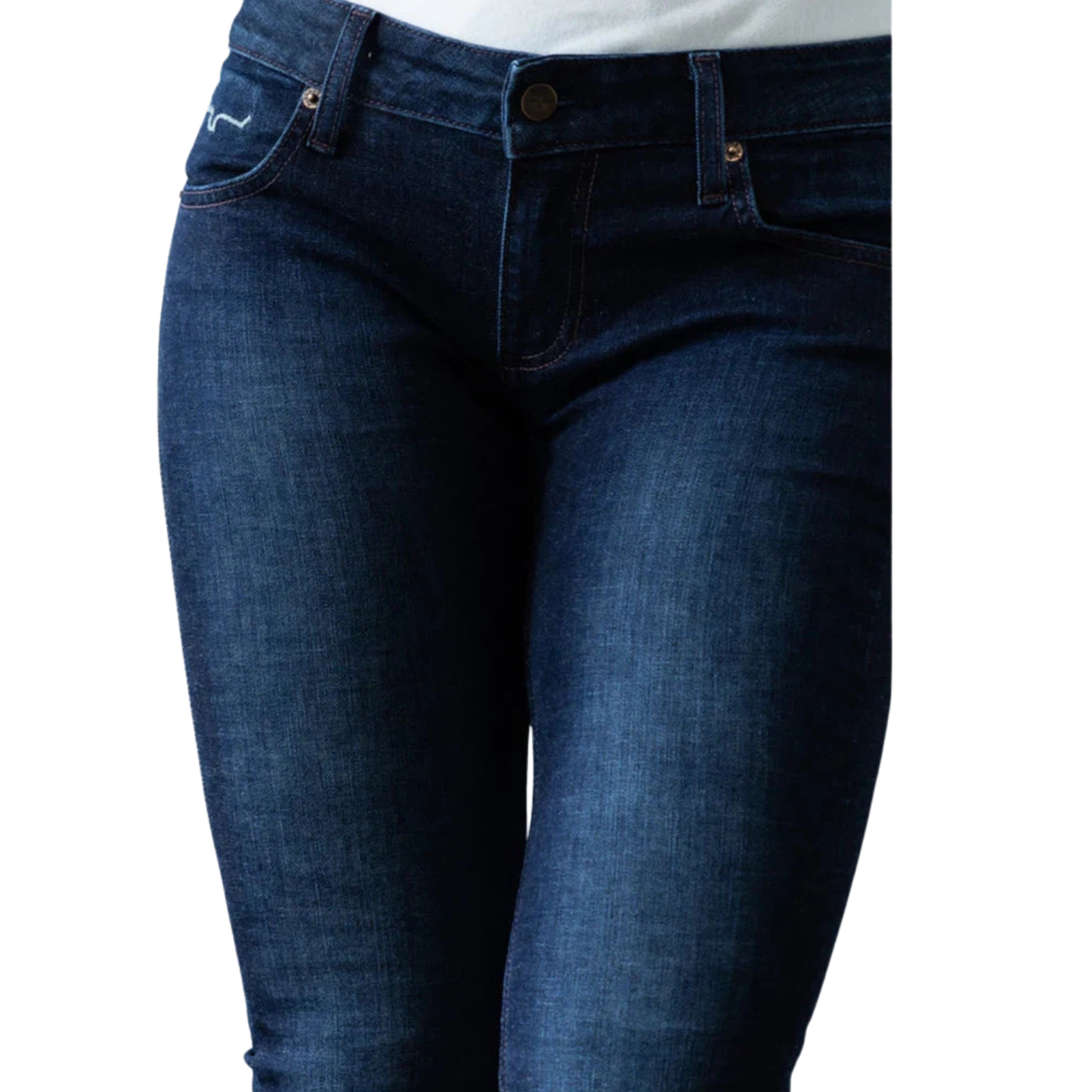 Kimes Women's Audrey Low Rise Bootcut Jeans - Blue