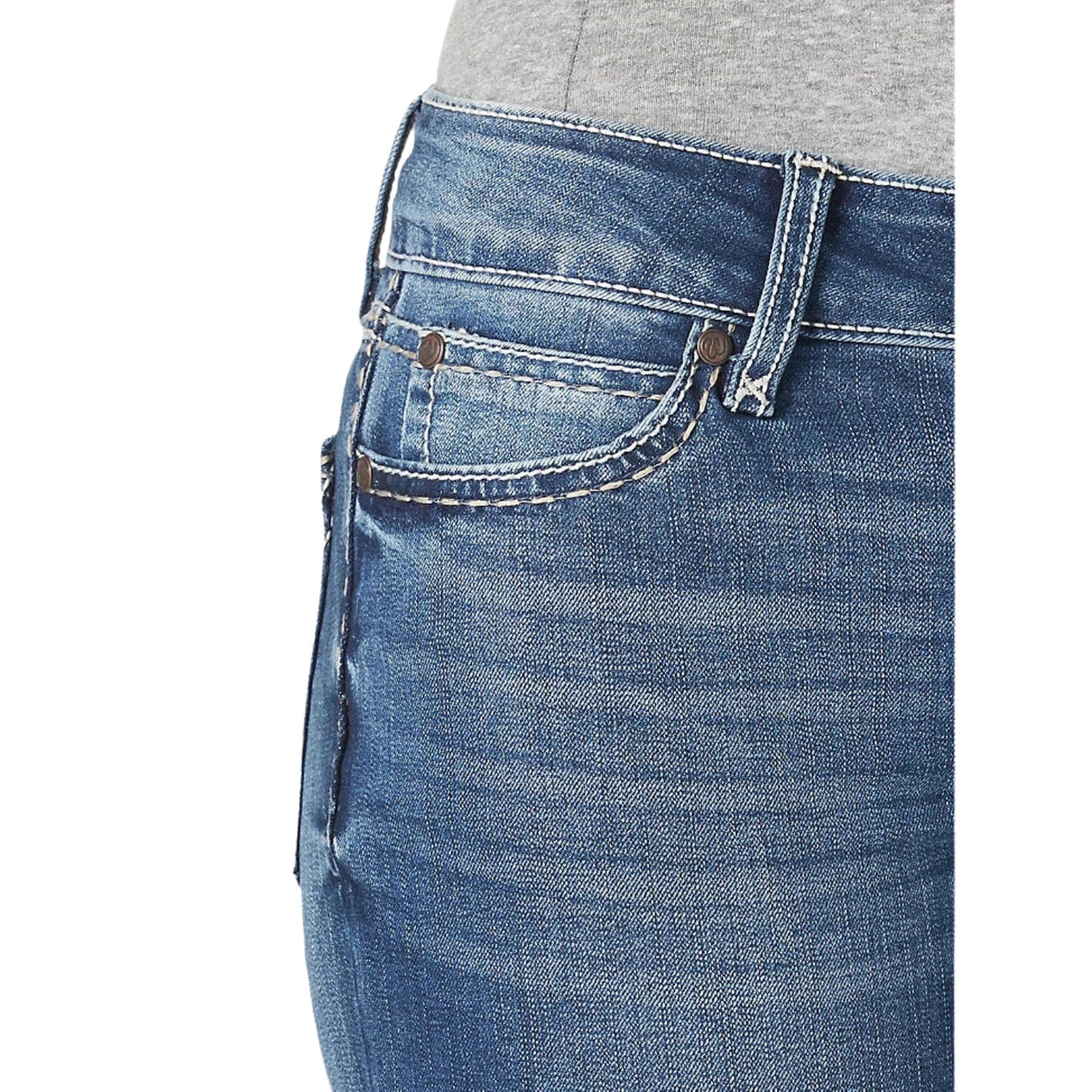 Wrangler Women's Retro Mae Mid Rise Bootcut Jeans - Dark Blue