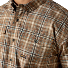 Ariat Men's Rebar Made Tough VentTEK DuraStretch Short Sleeve Work Shirt - Pinecone