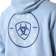 Ariat Men's Clean Seal Long Sleeve Hoodie - Soft Chambray