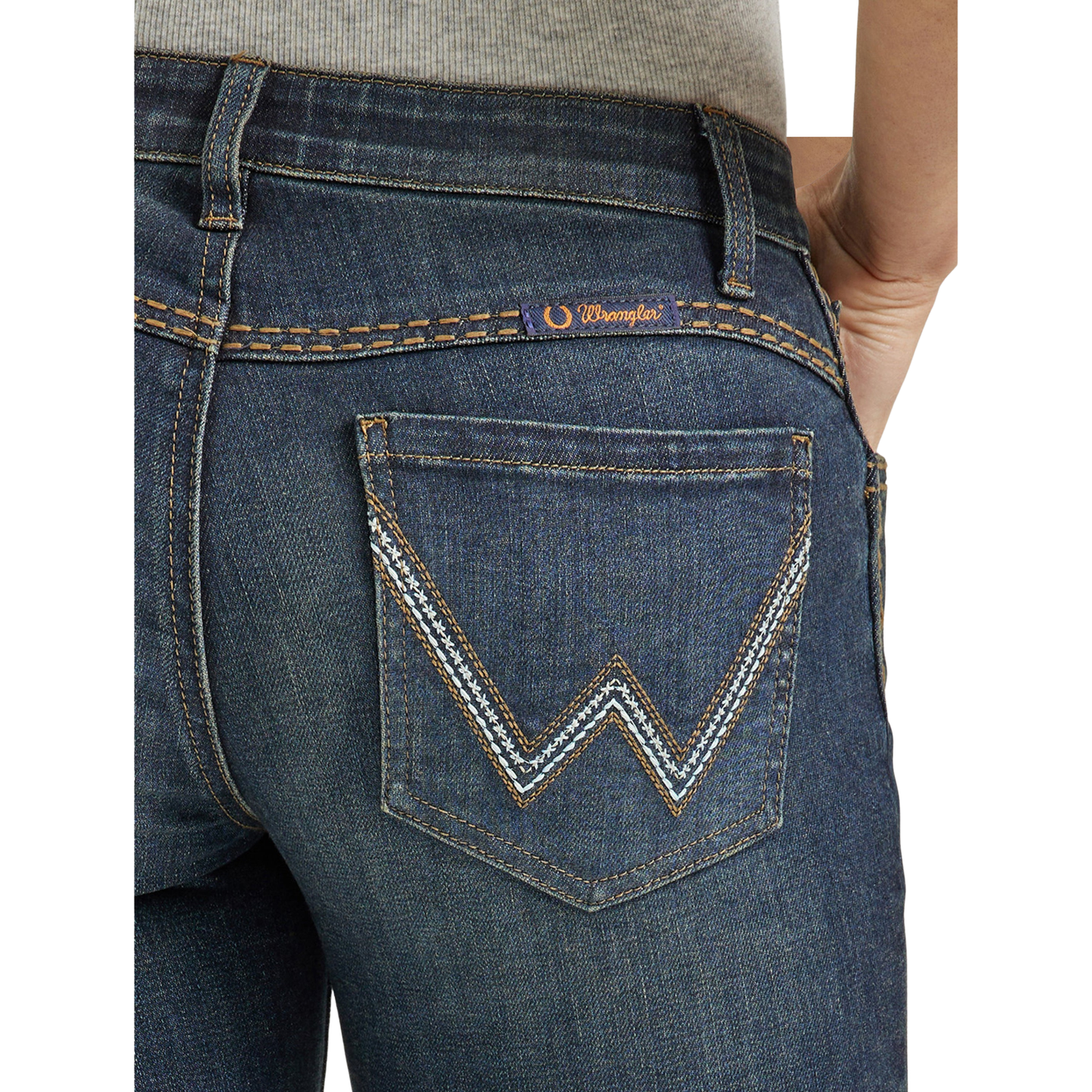 Wrangler Women's Ultimate Riding Shiloh Low Rise Bootcut Jeans - Della