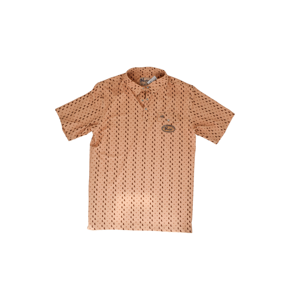 Horn Knot Short Sleeve Performance Polo Shirt