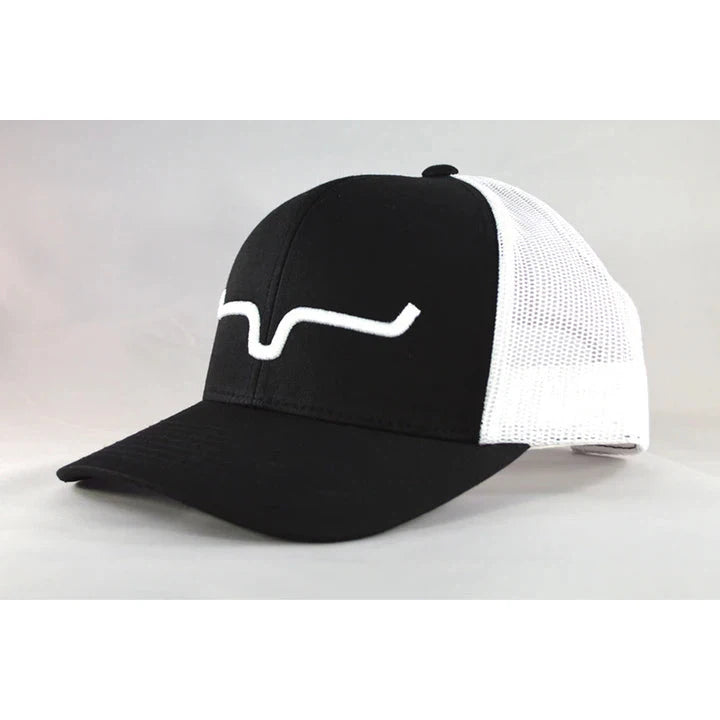Kimes Weekly Trucker Ball Cap - Black/White