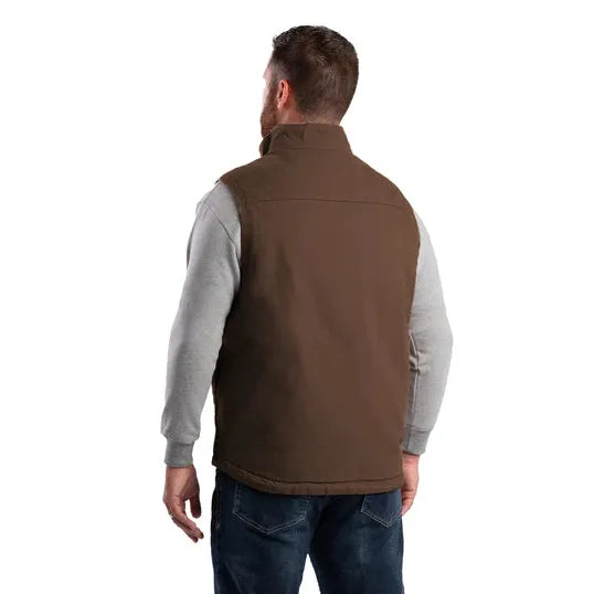Berne Men's Sherpa Lined Vest- Brown