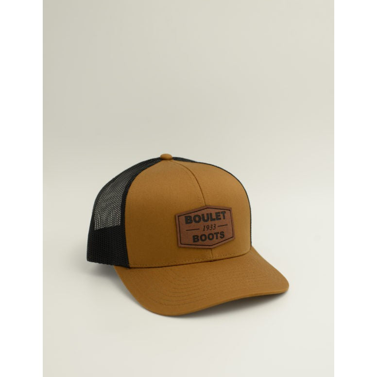 Boulet Mesh Snapback Cap - Caramel/Black