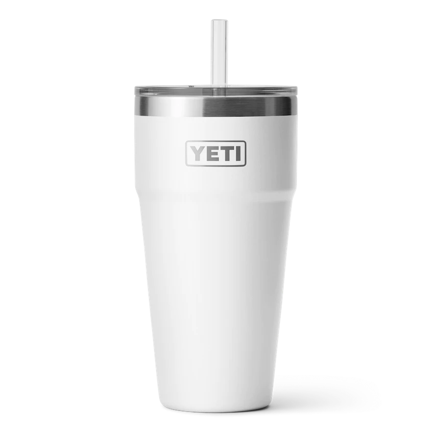 Yeti Rambler 769ml Stackable Pint w/Straw Lid - White