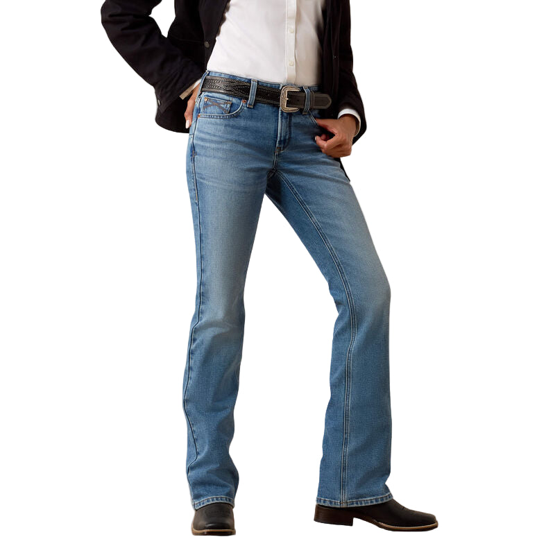 R.E.A.L. Mid Rise Stretch Entwined Festival Boot Cut Jean