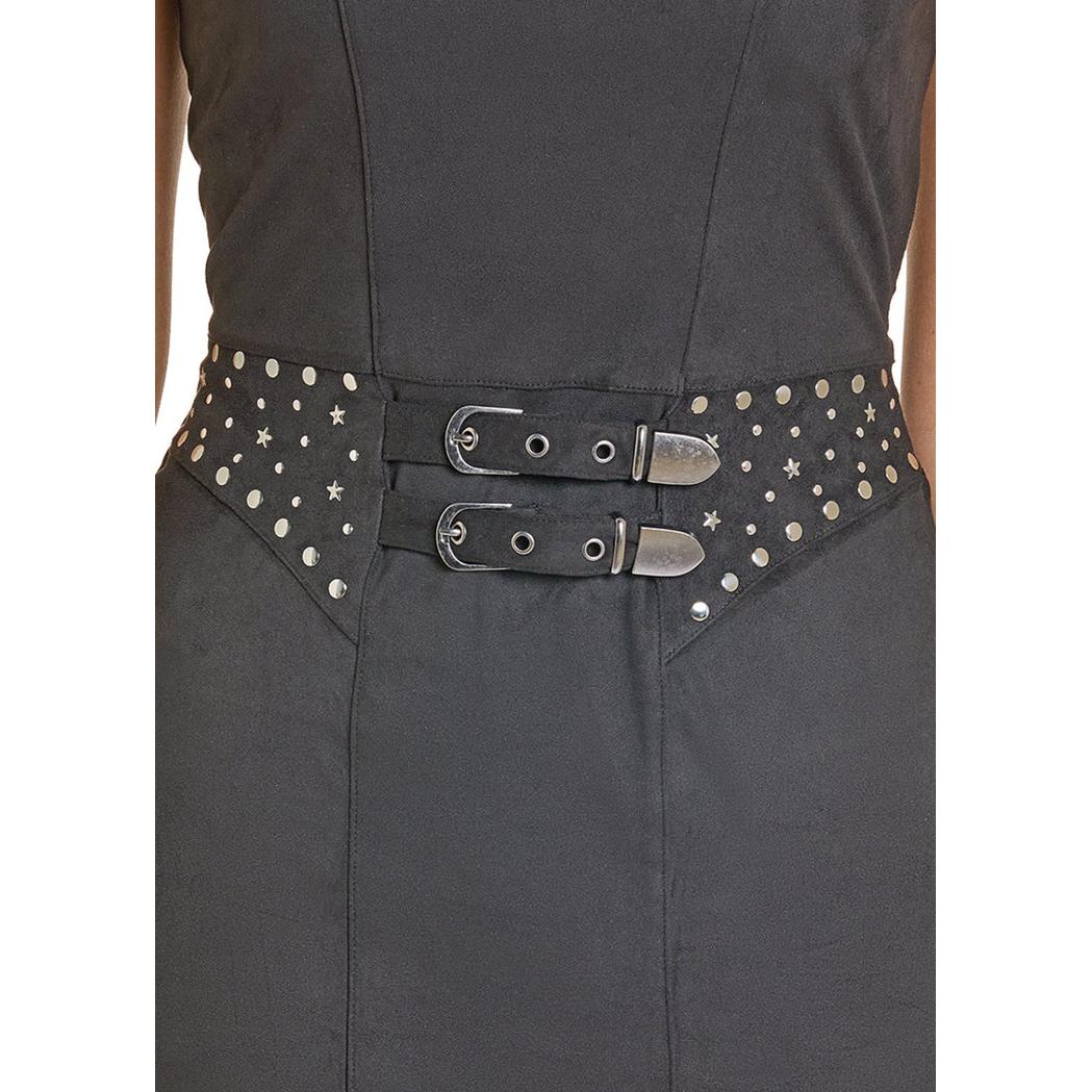 Rock & Roll Women's Microsuede Fringe Midi Dress - Multiple Colours