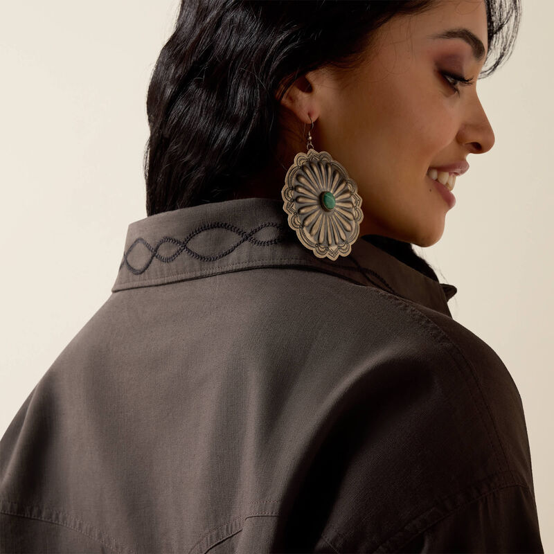 Ariat Women's Dazzle Long Sleeve Button Shirt - Raven