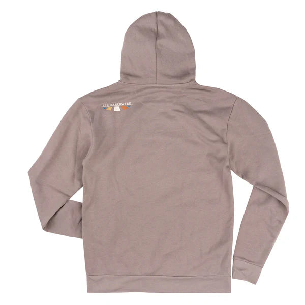 STS Ladies Oval Bull Long Sleeve Hoodie - Light Grey