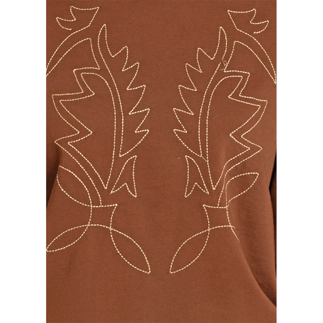 Rock & Roll Women's Boot Stitch Pullover Long Sleeve Sweatshirt - Multiple Colours