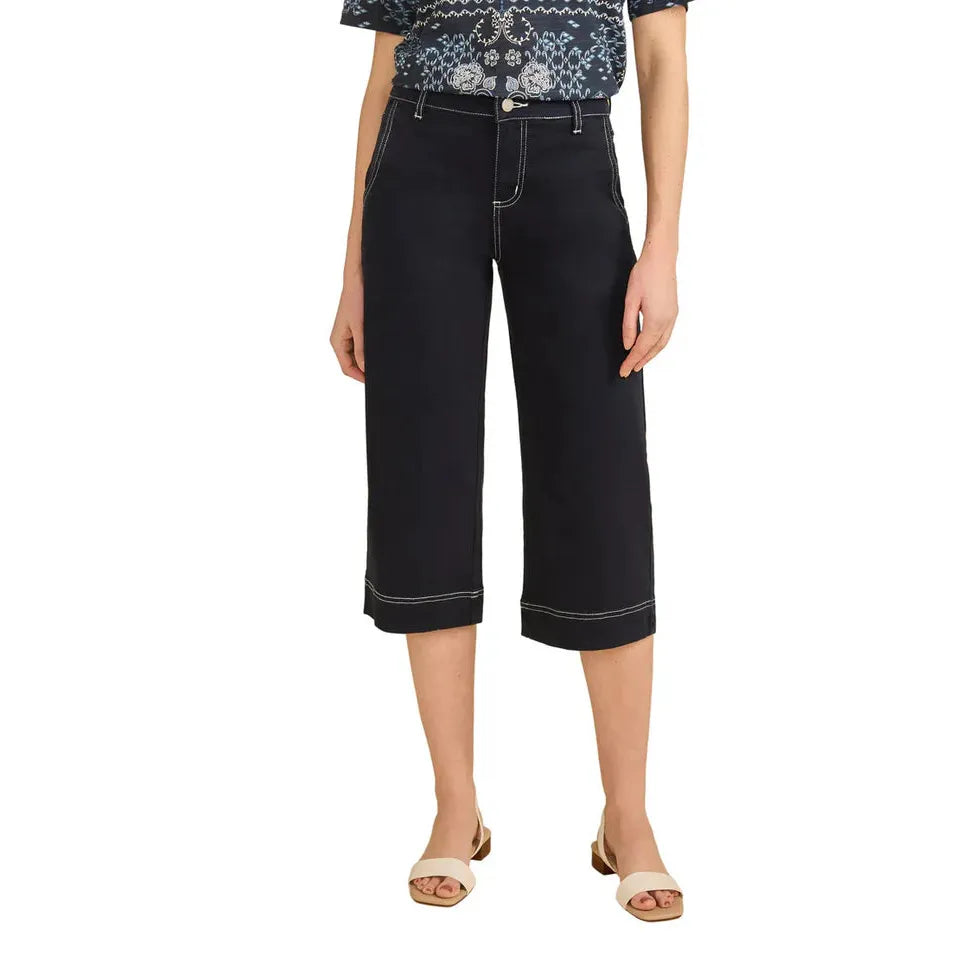 FDJ Women's Olivia Wide Capri - Navy - Irvine Tack & Western Wear