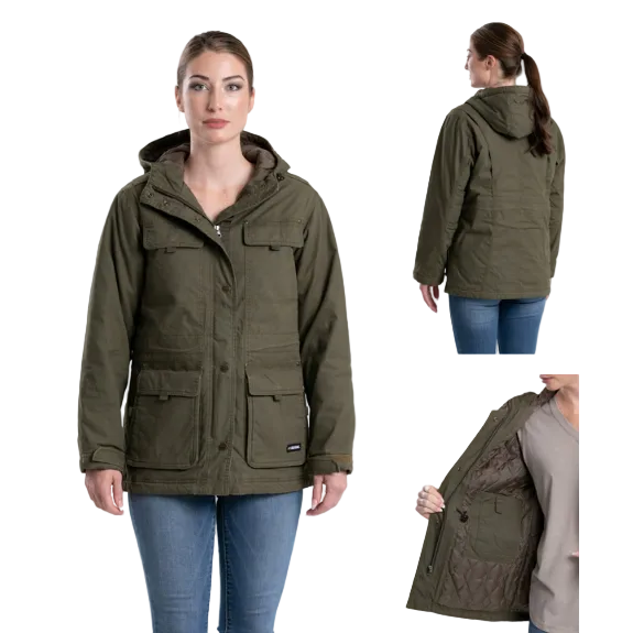 Berne Women's Softstone Washed Duck Utility Coat - Multiple Colours - Irvine Tack & Western Wear