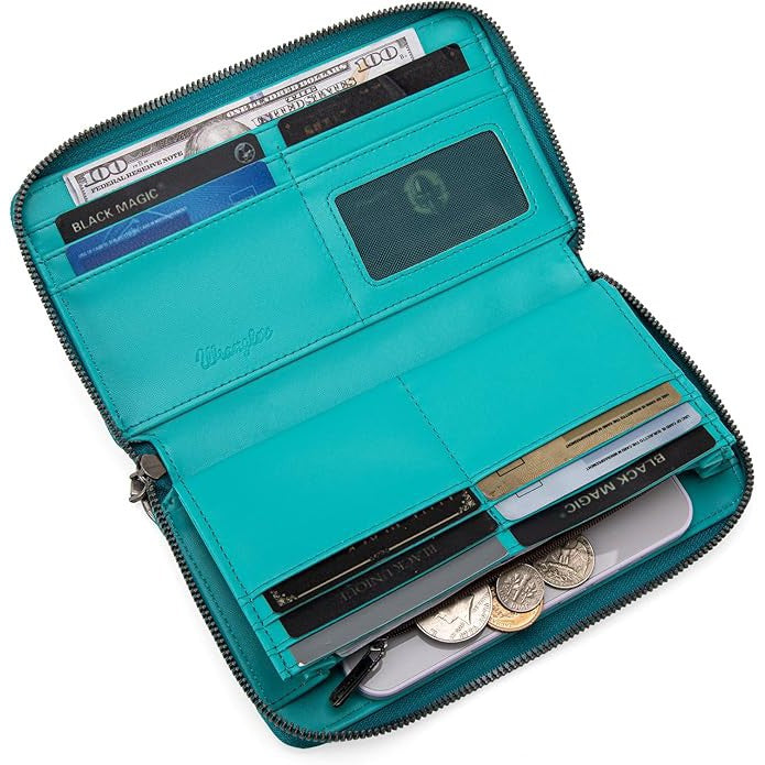 Wrangler Leather Embroidered Wallet/Wristlet - Multiple Colours