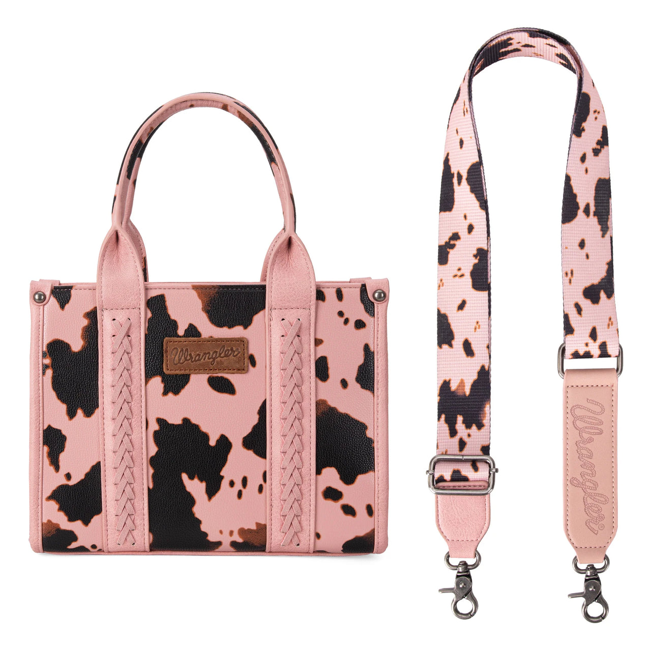 Wrangler Women's Cowprint Tote/Crossbody -  Multiple Colors