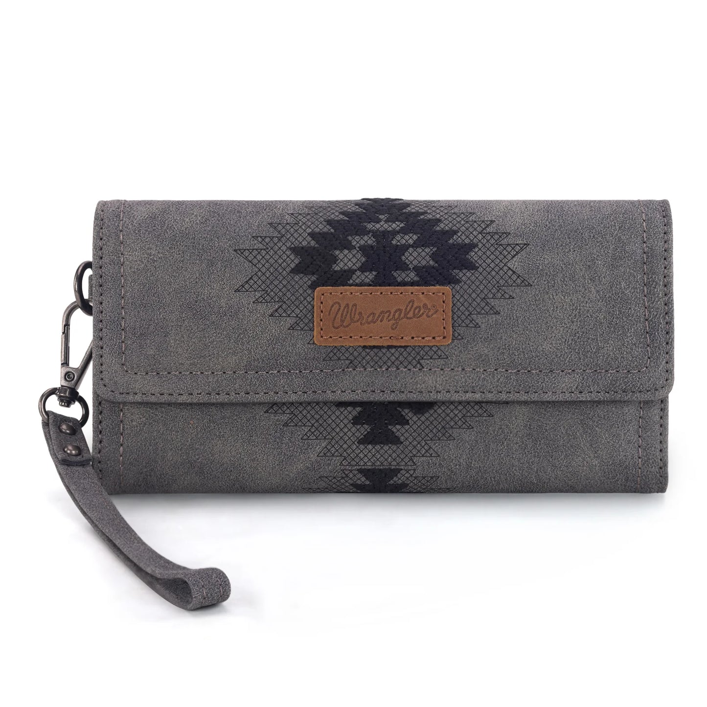 Wrangler Western Aztec Embroidered Wallet-Wristlet- Multiple Colours